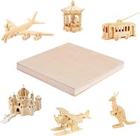 Plaques de bois minces pour projets d'artisanat, contreplaqué peint, découpe laser, DIY, 1/8" x 12" x 12", feuilles de bois de tilleul pour artisanat, art populaire, décoration intérieure