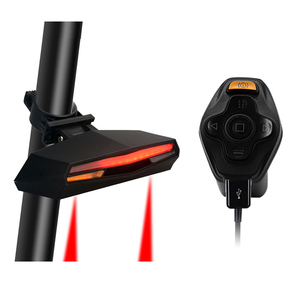 Racer Mtb USB Parts Alarm Night Riding Safety Lamp Intelligent Taillight Turn signal Motorcycle Mountain Rear <b>Lights</b> - Product Image 4