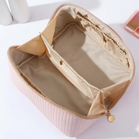Sac de maquillage personnalisé, nouvelle grande capacité, portable, imperméable, sac de maquillage pour femmes, trousse de toilette de voyage, rangement souple, sac cosmétique