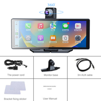 Autoradio 2DIN universel 10 pouces Linux avec Carplay, GPS, radio FM, Bluetooth, écran tactile, fonction d'aide à la marche arrière, placement sur tableau de bord