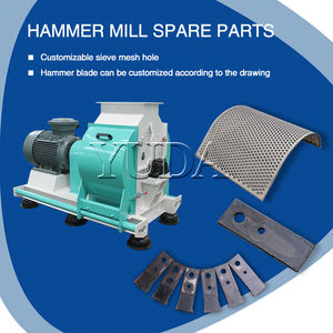 Trituradora de cáscara de ganado, máquina pulverizadora de alimentación de granja de animales de maíz, molino de martillo de molienda 1-4 T/H - Product Image 3