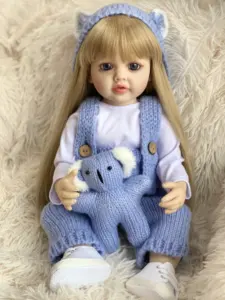 R B Drink Girl High Quality Silicone Doll Soft Simulation Solid Rebirth High-End Painted Reborn Baby Dolls