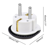 Adaptateur de voyage universel multi-prises UK EU US AU SA, prise de conversion universelle 250V 10A 16A type EU