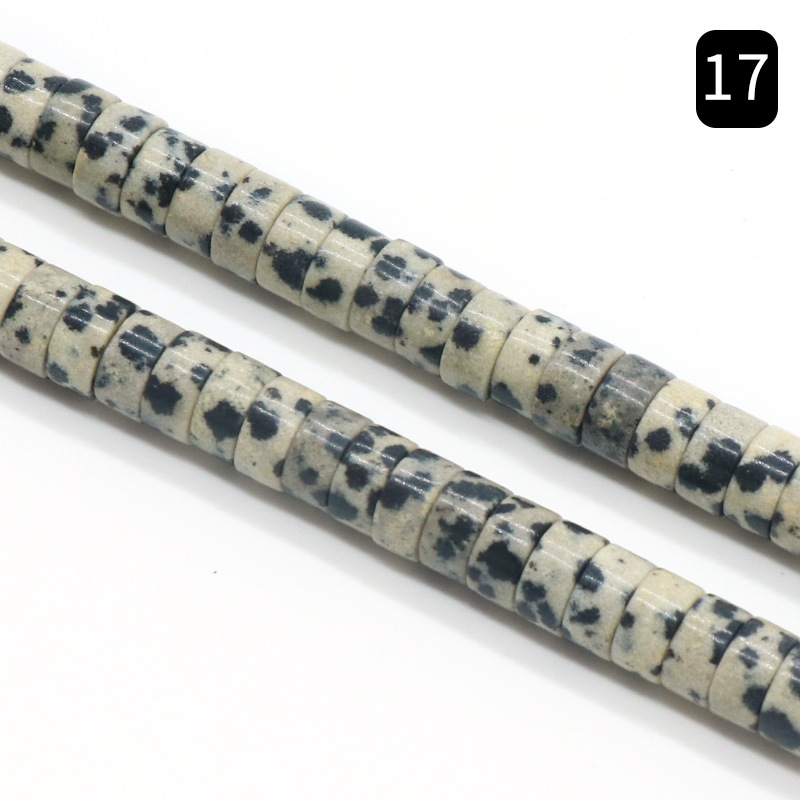 Bestone Crystal Amethyst Rose Quartz Color Stone 3*6mm Space Flat Beads for Jewelry Making Bracelet Necklace Earring Accessories