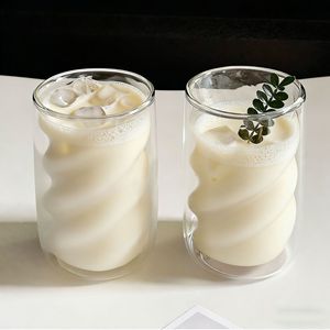 Taza de Café de Vidrio Borosilicato de Doble Capa con Diseño Divertido, Resistente al Calor y Aislante, Ecológica, de Grado Alimenticio, Estilo Americano - Product Image 6