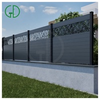 GD Facile à Installer Nature Luxury Aluminium Clôture Privacy Panels Lattes Modern Garden Backyard 4x8 6x8 Cloture Manufacture