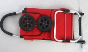 Çanta dükkanı ile 30KGS toptan katlanabilir alüminyum alışveriş bagaj el arabası market arabası - Product Image 5