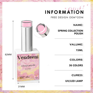 Vendeeni Suministros de Fábrica para Uñas Diseño de Gel de Uñas de Primavera Colección de 36 Colores de Gel de Primavera Libre de TPO y HEMA OEM/ODM Esmalte de Gel para Uñas de Primavera - Product Image 3