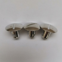 Sprint Car Aluminium 1/4 Quart de Tour Dzus Fastener 716 "X.500" Grande Tête 1 ''Pouce Tête Noir et Argent