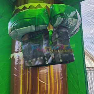 บ้านลมเด็กเล่นธีมทรอปิคอลพร้อมสไลเดอร์น้ำและบ้านเด้งดึ๋ง - Product Image 5
