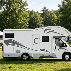 Kit de 6 <span class=keywords><strong>pegatinas</strong></span> gráficas de vinilo autoadhesivas universales <span class=keywords><strong>para</strong></span> decoración exterior de autocaravanas, <span class=keywords><strong>caravanas</strong></span> y remolques - Product Image 4
