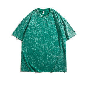 MT2693 Fournisseur de vêtements en gros, T-shirts personnalisés en mélange de coton 230 g/m², coupe oversize, imprimés wax, effet délavé, pour femmes et hommes - Product Image 5