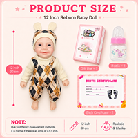 BAkwbwBY Poupée Reborn 12 Pouces Corps Entièrement en Silicone Personnalisable Bébé Réaliste Grossiste Fournisseur B2B Cadeau
