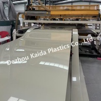 Plaque en plastique texturée en HDPE recyclé coloré 4x8, feuilles en HDPE