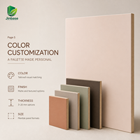 Panneau MDF en placage de bois de thé au lait, écologique, résistant à l'humidité, design moderne, surface mate raffinée, E0 Formaldehyde, 18 mm
