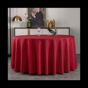 Wholesale <b>Round</b> Wedding <b>Table</b> Cloth Waterproof Party White <b>Tablecloth</b> <b>for</b> Banquet Events - Product Image 2