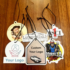 Super Starker Langanhaltender Duft Individuelles Logo Luxus Papier Auto Lufterfrischer Verschiedene Düfte Kundenspezifischer Lufterfrischer - Product Image 1