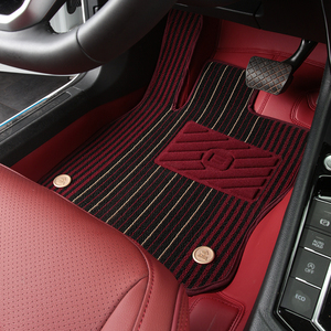 Alfombrillas interiores de coche de cobertura completa de cuero impermeable Nappa al por mayor de fábrica para modelos de juego completo de 5 plazas - Product Image 1