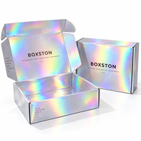 Boîte d'expédition en carton ondulé grande capacité, durable et écologique, avec impression de logo personnalisé pour cadeaux et envois en gros
