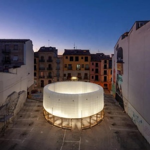 Estructura Inflable Luminosa en Forma de Anillo |   Carpa Inflable con Iluminación LED para Cine Nocturno, Fiestas y Decoración de Bodas - Product Image 4