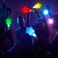 Hot LED magique fée bâton coeur étoile baguettes Rave jouet nouveauté lumineux jouet joyeux anniversaire fête et fête fournitures bâtons lumineux
