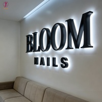 Enseignes LED 3D, lettres lumineuses, enseignes extérieures personnalisées pour entreprises, enseignes de bâtiment en métal inoxydable, lettres en relief LED, enseignes LED intérieures pour bureaux