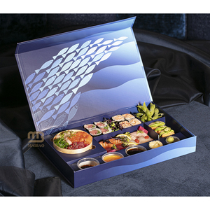 Boîte d'emballage alimentaire en papier jetable pour Sushi, carton blanc imprimé sur mesure pour Restaurant écologique, <span class=keywords><strong>livraison</strong></span> au maroc - Product Image 5