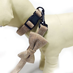 Conjunto de arnés de terciopelo de lujo para mascotas, cómodo Collar de perro de PVC, lazo de aleación, cinta pequeña y mediana, fibra de goma de silicona, nailon y poliéster - Product Image 4