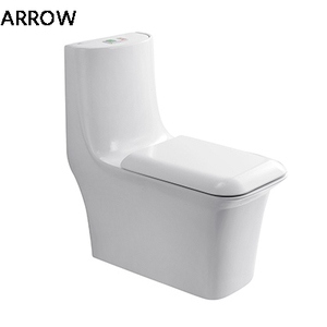 โถสุขภัณฑ์ ARROW รุ่น Modern One Piece แบบ Dual-Flush เซรามิก ชนิด S-trap สำหรับห้องน้ำสาธารณะ พร้อมฝารองนั่งแบบปิดนุ่มนวล - Product Image 1