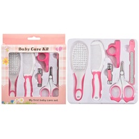 Ensemble de soins pour bébé en nylon, 6 pièces, kit d'hygiène pour enfants, coupe-ongles, outil de manucure, kit de soins pour la santé du bébé, accessoire cadeau
