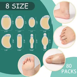 Almofadas de gel anti-blister impermeáveis, bandagens de vedação hidrocolóide, adesivos multiuso anti-rubos, gesso anti-blister, adesivo de prevenção