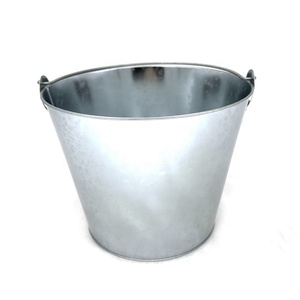 Bán buôn cấp thực phẩm kim loại xô đá 5 lít Công suất lớn cầm tay với một vật liệu tái chế mở - Product Image 2