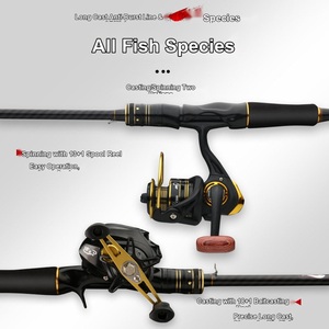 Caña de Pescar <span class=keywords><strong>Shimano</strong></span>, Juego Completo con Carrete de Baitcasting y <span class=keywords><strong>Spinning</strong></span>, Mango Recto con Empuñadura de Pistola - Product Image 2