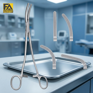 Forceps d'hystérectomie Heaney atraumatiques droits, certifiés CE, ISO13485, instrument chirurgical pour usage en chirurgie générale - Product Image 2