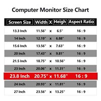 Filtre d'écran de confidentialité 23,8 pouces 16:9 anti-espion anti-reflet pour moniteur d'ordinateur – Vente en gros usine