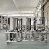 Chaudière de brassage électrique 100L à 3 cuves avec cuve de mousse et cuve de brassage à tourbillon pour la fabrication de bière à usage domestique