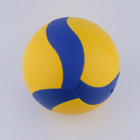 Ballon de volley-ball professionnel en PVC thermosoudé, taille officielle 5, durable, avec logo, vente en gros d'usine, stock personnalisé, moins cher
