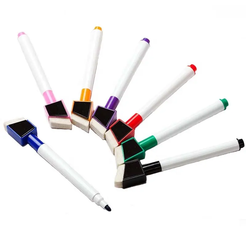 Latest Magnetic White Board Marker Pen With Brush