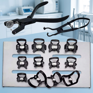 Kit de Dique de Goma Dental para Procedimientos de Aislamiento, Cirugía Oral y Tratamiento Endodóntico, Juego de Instrumentos Clínicos Reutilizables - Product Image 3