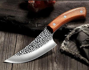 Couteau à désosser pour barbecue forgé à la main avec fourreau couteaux <span class=keywords><strong>de</strong></span> boucher couteau à filet en acier inoxydable élevé pour le Camping en plein air - Product Image 3