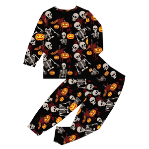 Kinderen Unisex Halloween Loungewear Set 3D Digitale Print Pyjama's Huispak Trendy Mode Jongens Meisjes Fabriek Directe Groothandel Leverancier - Product Image 2