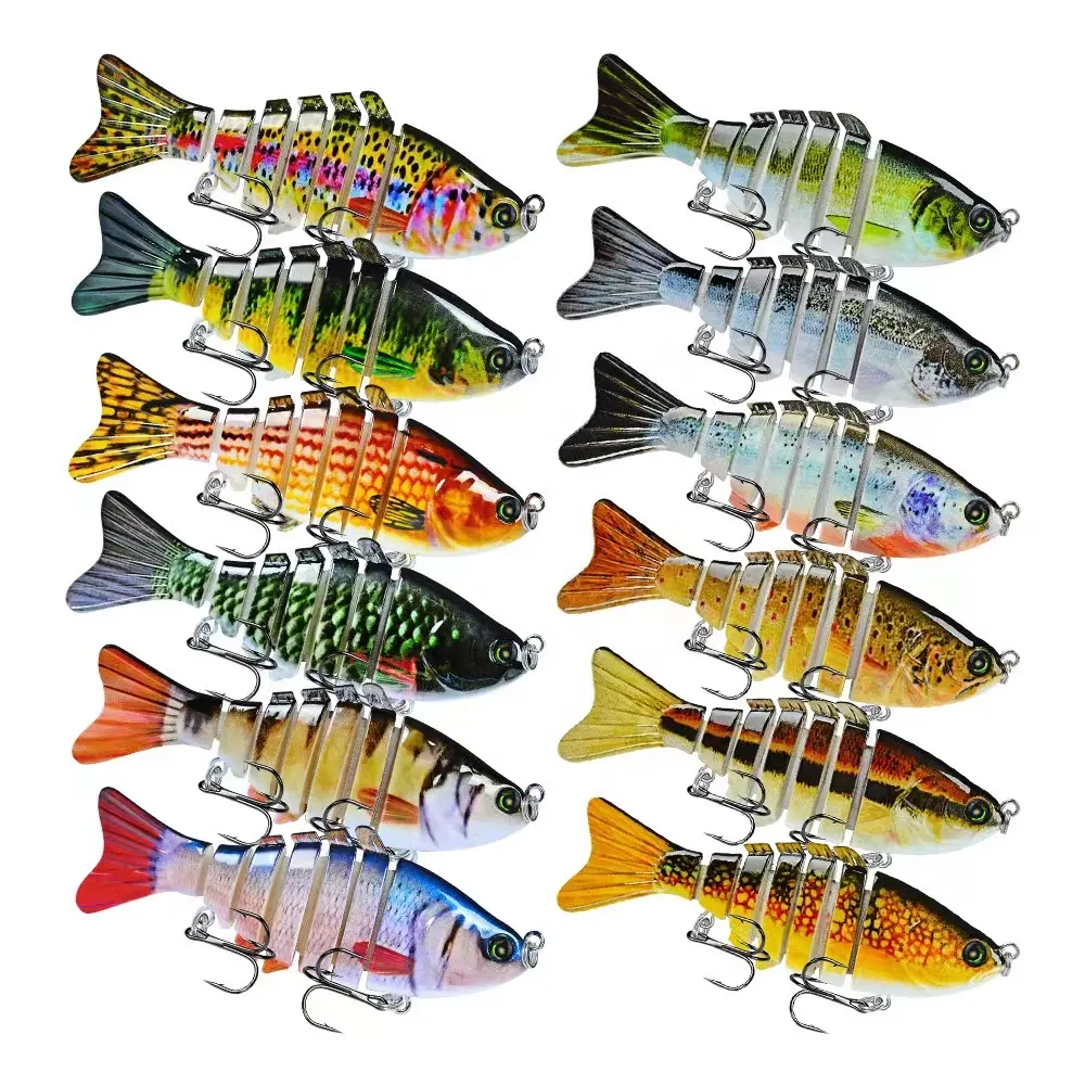 Bán Hot Câu Cá Biển 7 phần 100mm 12g 20g đa nối nước mặn câu cá swimbait thu hút với giá rẻ nhất giá