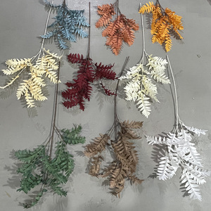 Fleurs artificielles en feuilles de cyprès Yixuan, décorations de mariage haut de gamme, en soie, moulage par injection - Product Image 2