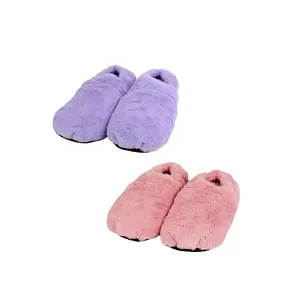 high quality wheat heated plush microwavable slippers