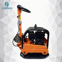 Compacteur à plaque vibrante 90 Hz, vitesse de déplacement de 1,3 km/h pour le compactage du sol et du gravier sur les chantiers de construction