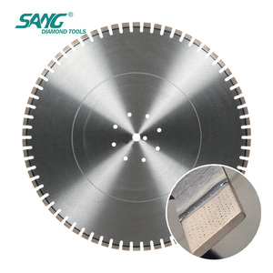 Lame <span class=keywords><strong>de</strong></span> scie murale diamantée professionnelle SANG OEM Heavy Duty, soudée au laser, pour la découpe du béton fortement armé - Product Image 1