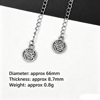 Pendentif en argent plaqué cuivre en forme d'éventail avec pompon, accessoires de bijoux DIY