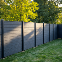 Clôture de jardin extérieure écologique en WPC, clôture d'intimité en composite bois-plastique, imperméable, anti-UV, durable, sans entretien, installation facile en DIY