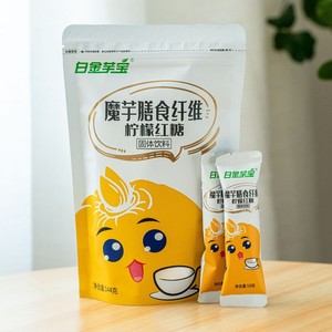Fuyuan Alimentation saine Konjac Fibre alimentaire <span class=keywords><strong>Sucre</strong></span> brun Rose Boisson solide aromatisée Faible teneur en <span class=keywords><strong>sucre</strong></span> Riche en fibres Autres boissons - Product Image 2