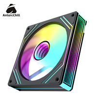 Ventilador de Refrigeración AntarcChill de 120 mm con Espejo Infinito Lateral, ARGB, Alto Flujo de Aire, Rodamiento Hidráulico, para Caja de PC, OEM